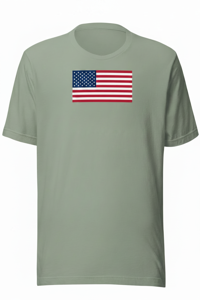 Personalized U.S. Flag Tee — Gildan Classic
