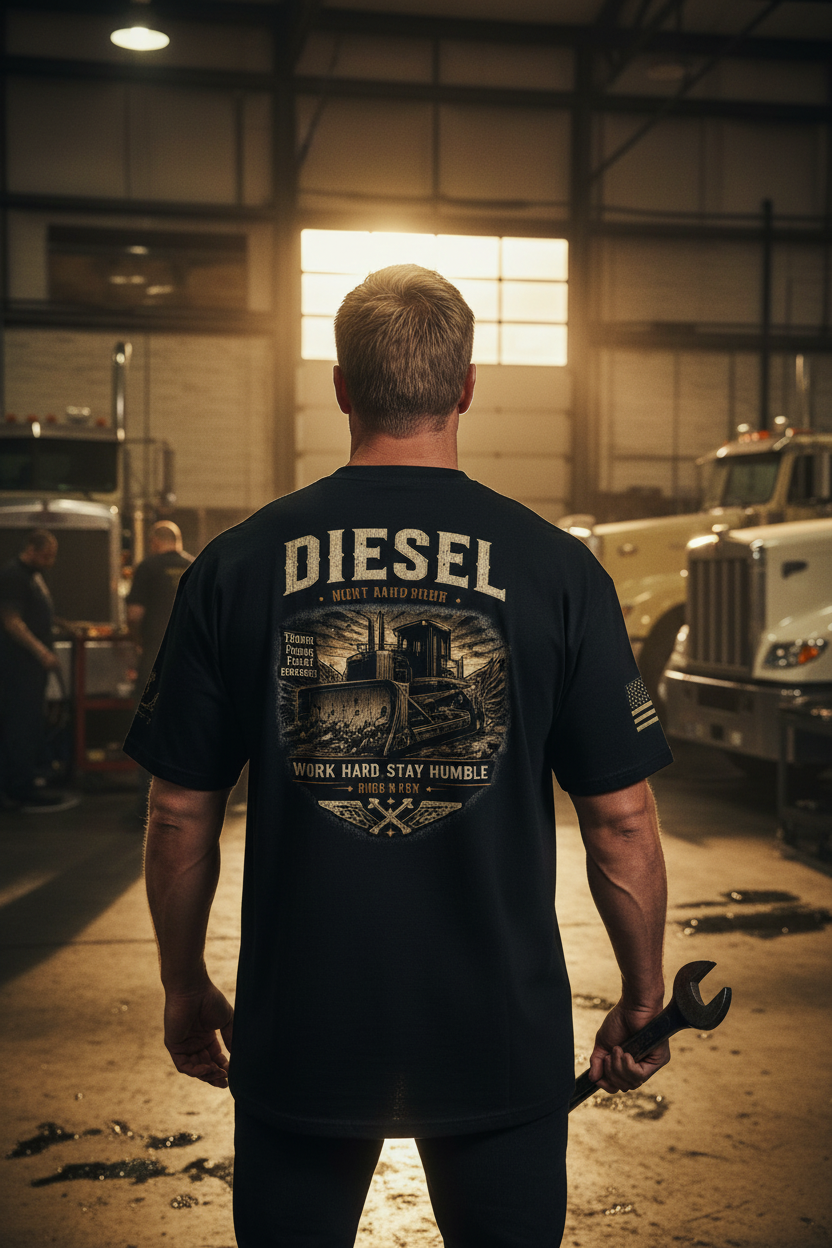 Diesel Tee - Back Hero Shot v2
