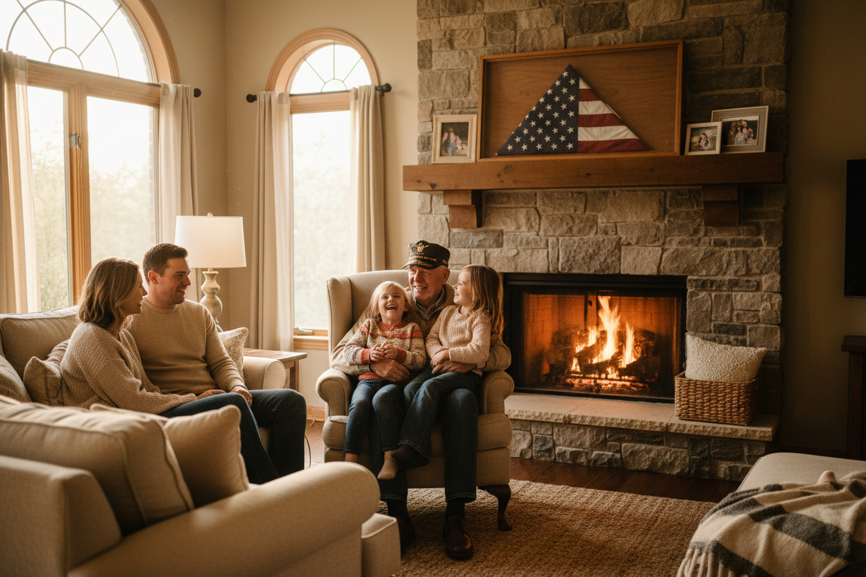 Familia con Abuelo Veterano