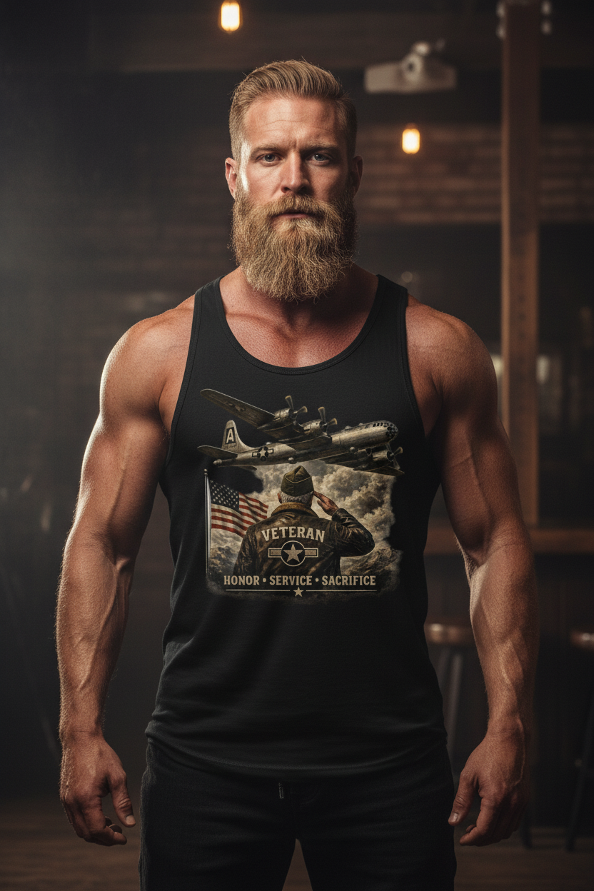 Frente Tank Top B-17 Veteran