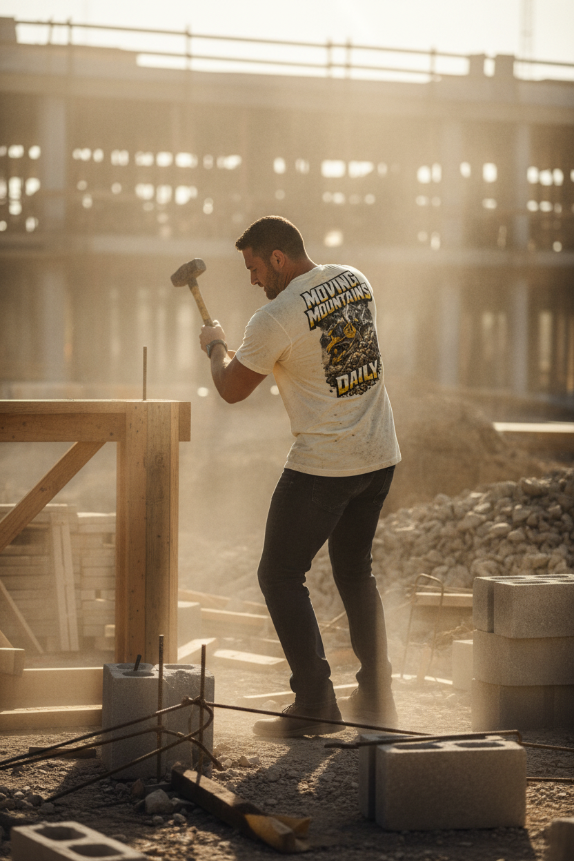 Hombre en construcción – Moving Mountains Daily