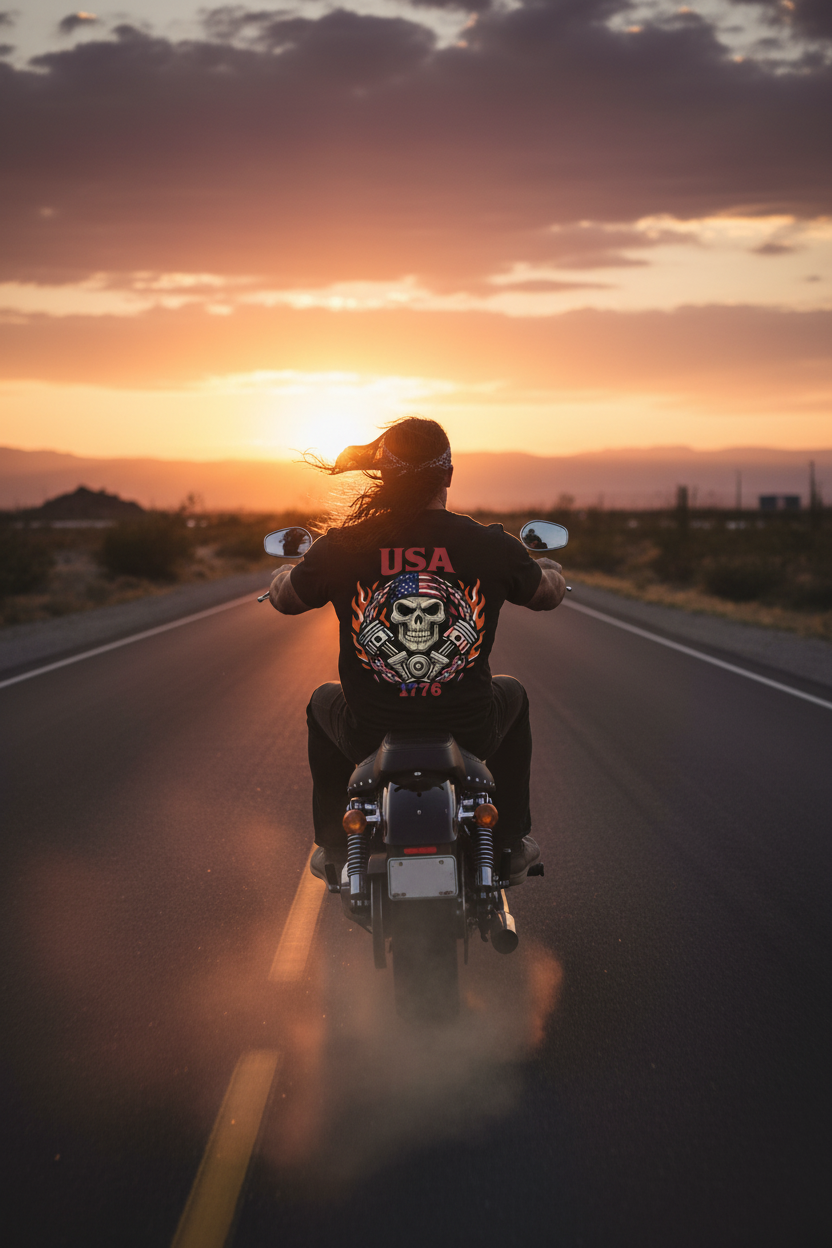 Modelo Espaldas Moto