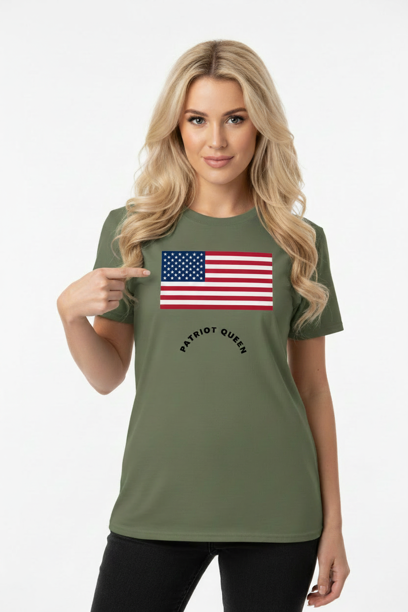 Personalized U.S. Flag Tee — Gildan Classic