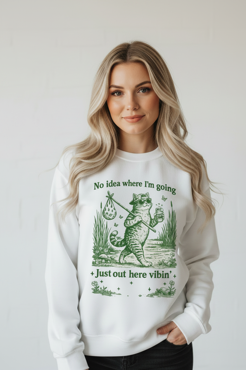 Modelo rubia sudadera blanca