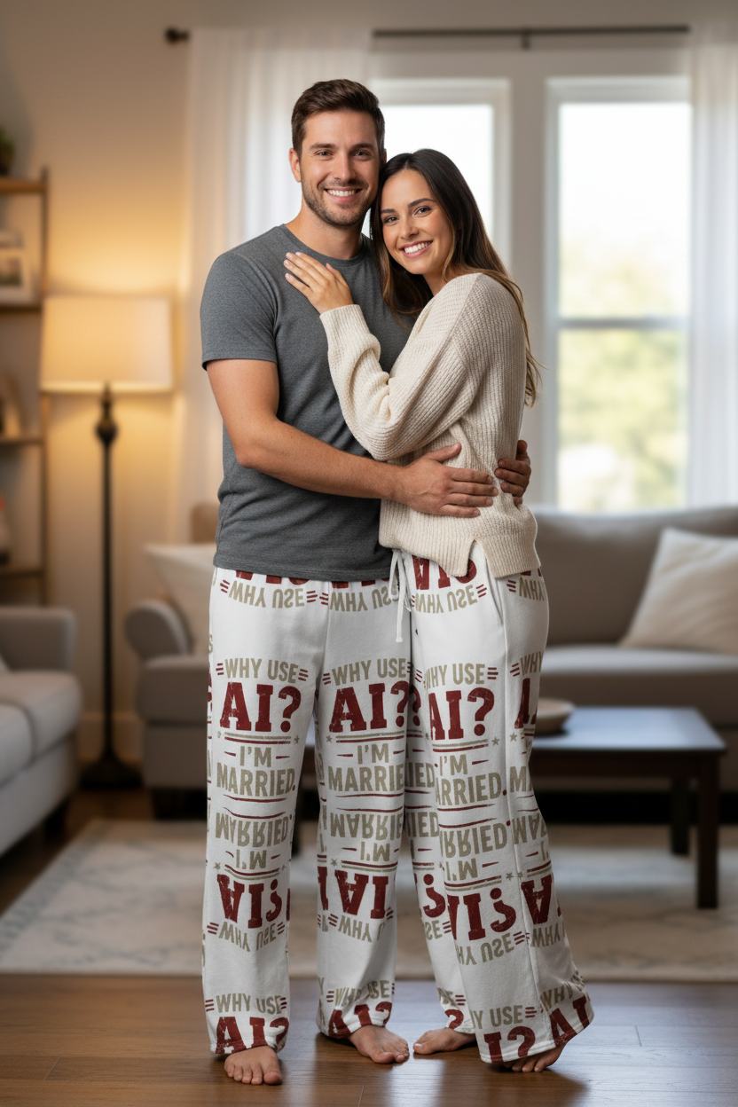 Pareja de pie abrazados